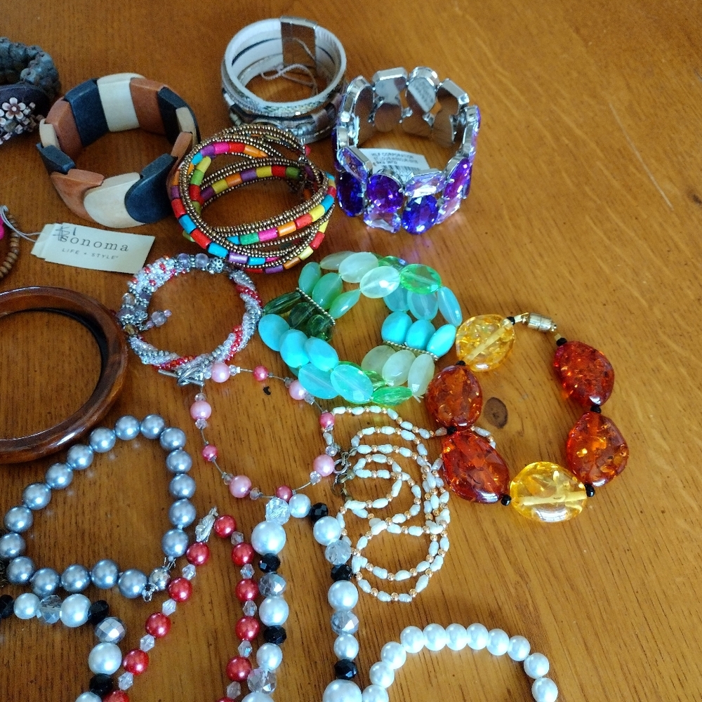 Bracelets Bulk Lot Women's Diamond International, Avon, Speidel, Mexico, Airflex